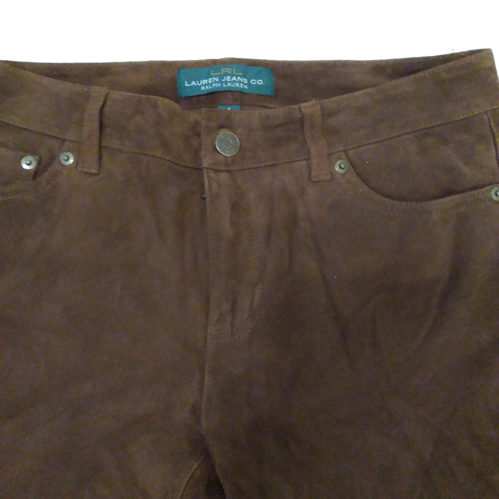 Lauren Ralph Lauren Jeans Co Suede Jeans - Picture 11 of 16